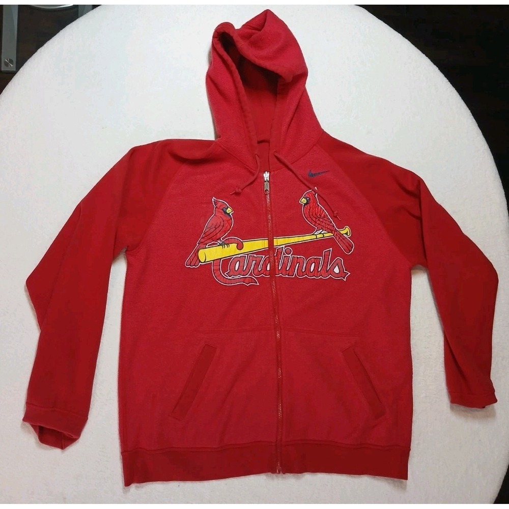 Nike Vintage Reversible Red St. Louis Cardinals Hoodie Size XL